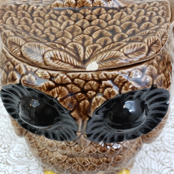 Vintage 1979 Pansy Ceramic Brown Owl Cooki… - Picture 11 of 12